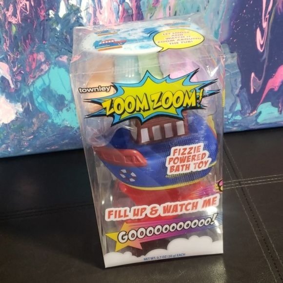 ⭐HP⭐ 🎯5/$25🎯 2 Zoom Zoom Bath toys w/fizzies Duck Boat - Picture 3 of 8